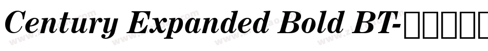 Century Expanded Bold BT字体转换